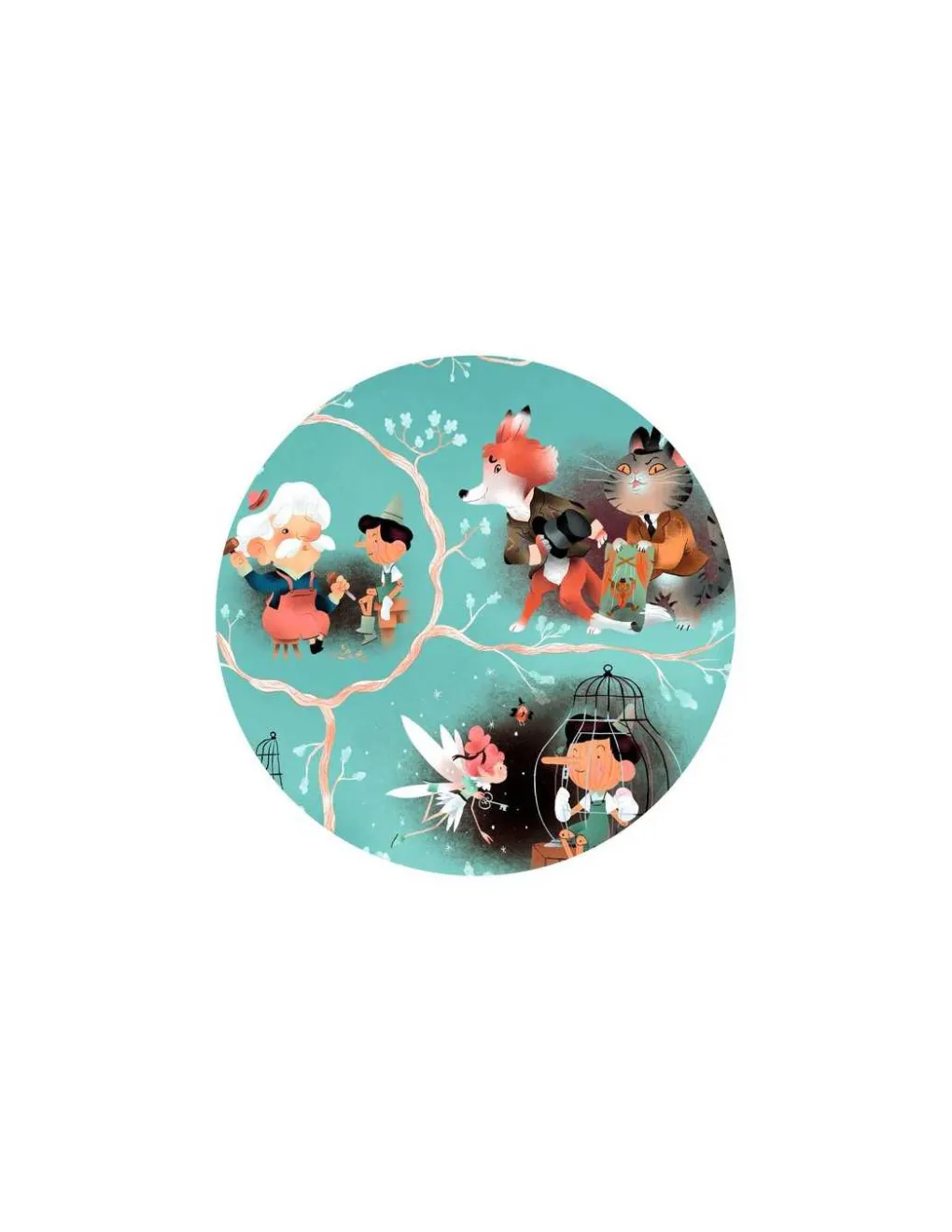 Djeco Story puzzle Pinocchio 54 pièces - Discount