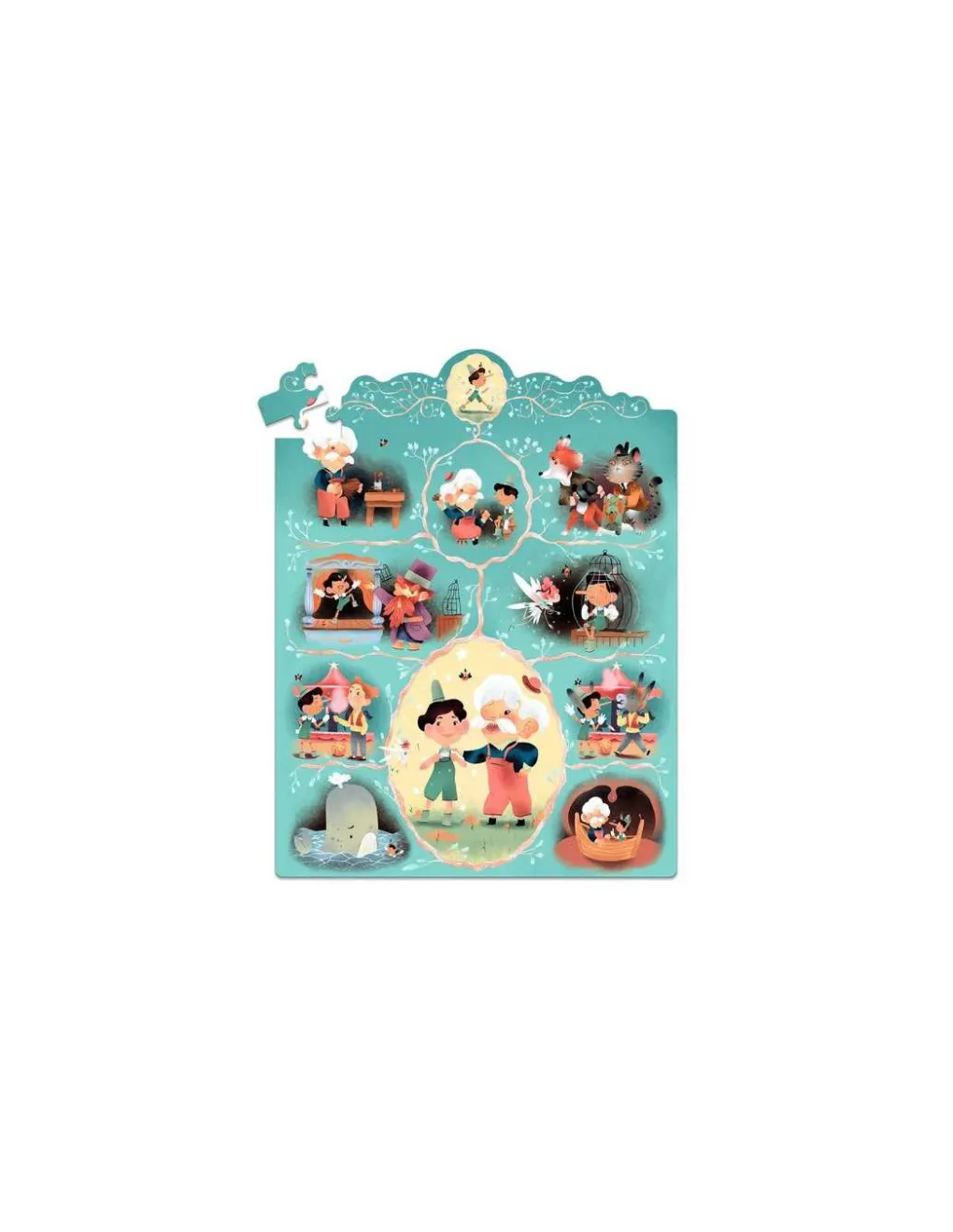 Djeco Story puzzle Pinocchio 54 pièces - Discount