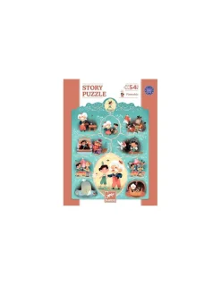 Djeco Story puzzle Pinocchio 54 pièces - Discount