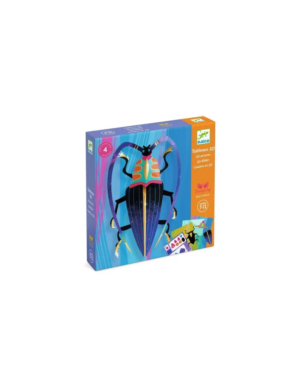 Djeco Tableaux 3D Paper bugs - Clearance