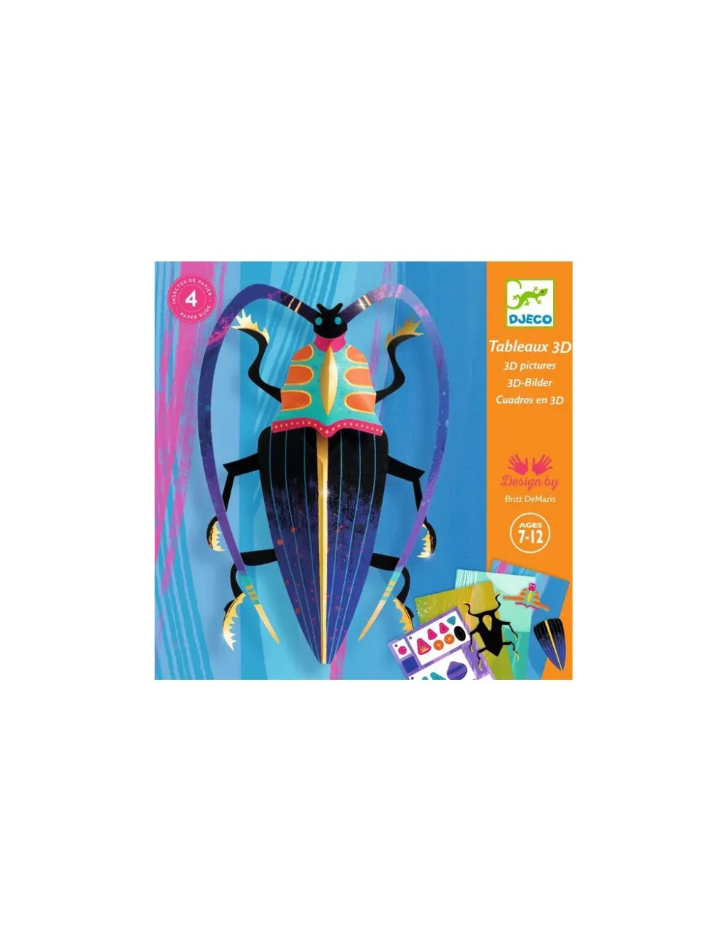 Djeco Tableaux 3D Paper bugs - Clearance