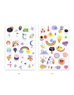 Djeco Tatouages Emojis météo -