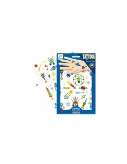 Djeco Tatouages phospho space oddity - New