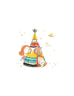 Little Big Room by Djeco Tipi multicolore - Djeco Clearance