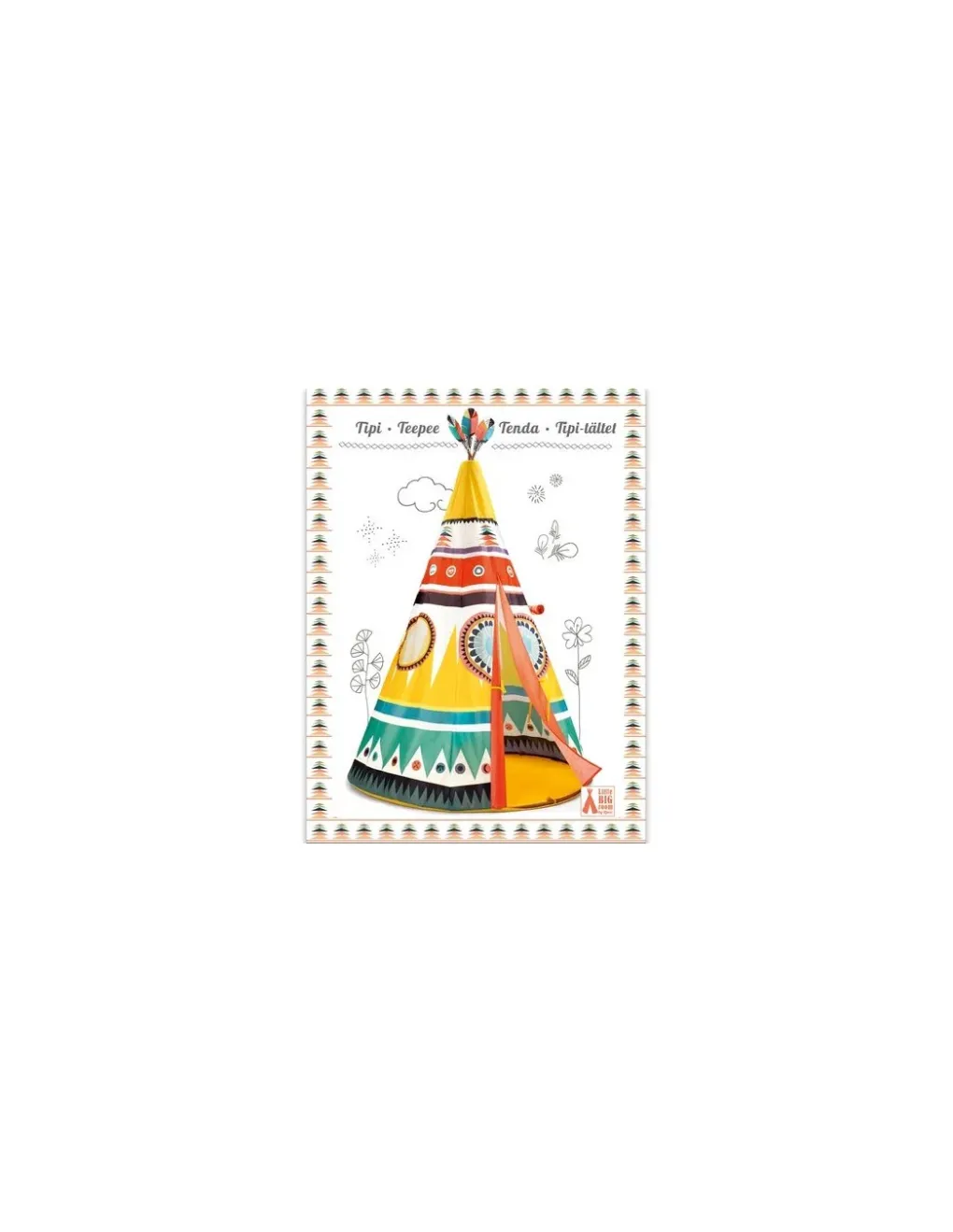 Little Big Room by Djeco Tipi multicolore - Djeco Clearance