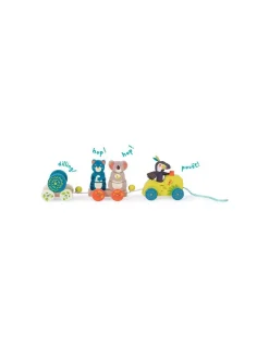 Moulin Roty Train d'activités à tirer Dans la jungle -