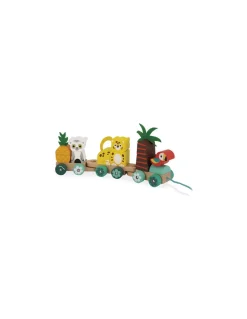 Janod Train tropical à tirer Tropik - Clearance