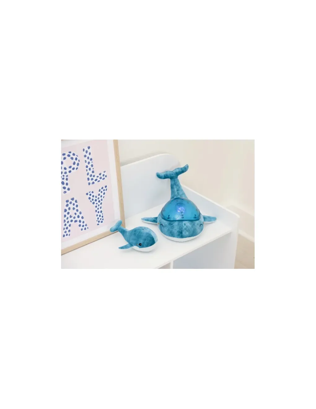 Cloud b Tranquil whale blue family Peluche musicale à projections - Discount