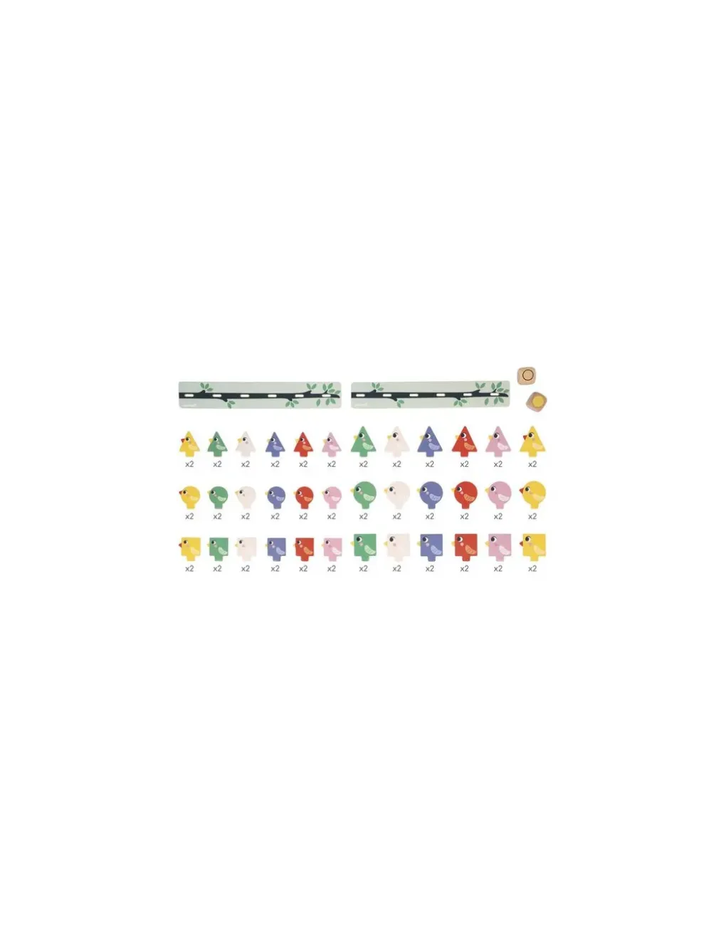 Janod Tri des formes, couleurs et tailles Oiseaux - Online