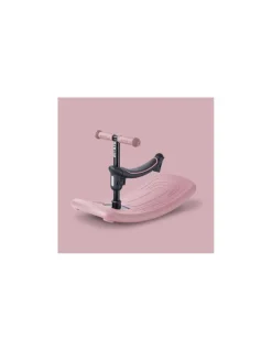 Micro Mobility Trottinette Mini Micro Deluxe Rock & Go Rose Poudré LED - New