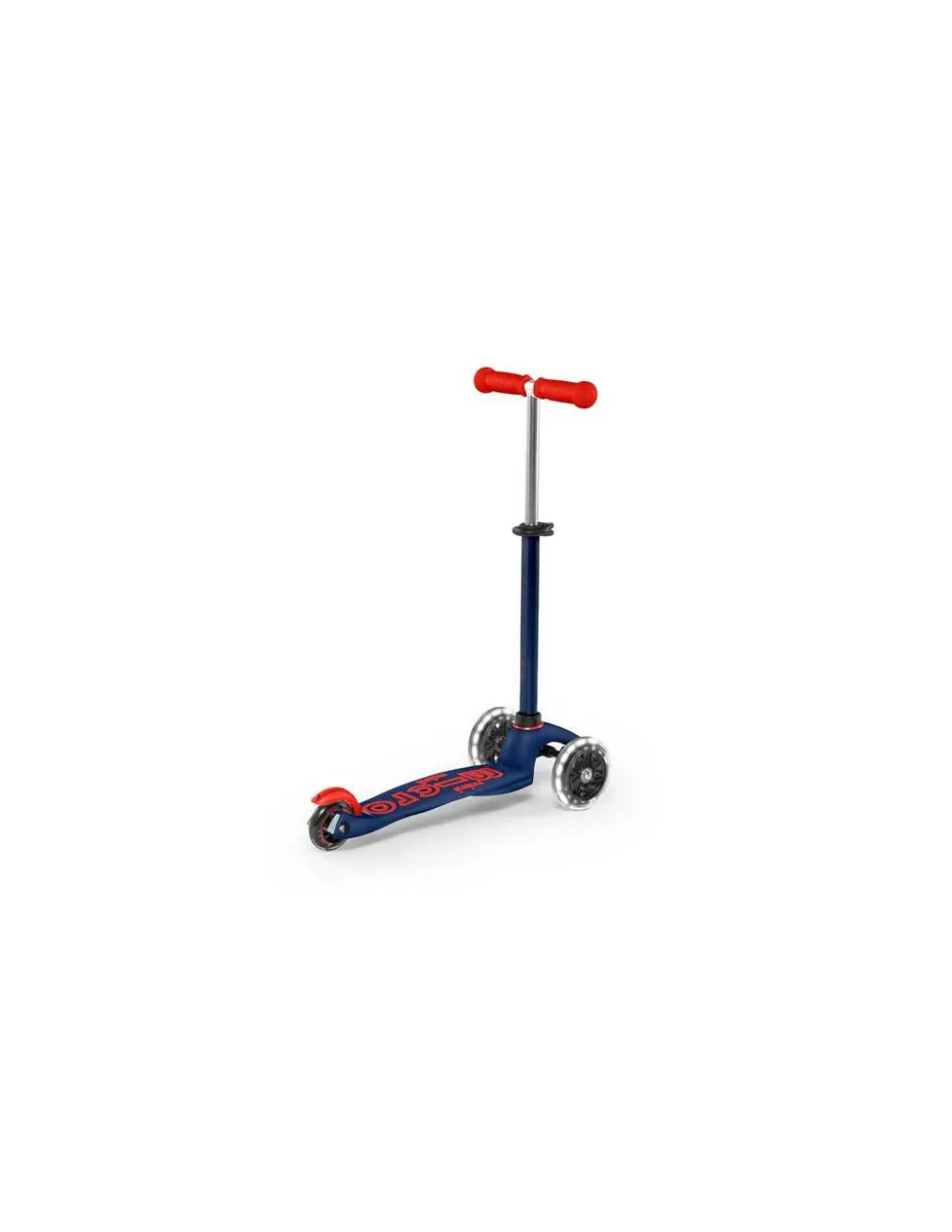 Micro Mobility Trottinette Mini Micro Deluxe LED Bleu marine et rouge - Sale