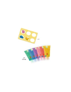 Djeco Tubes de peinture à doigts Paillettes - Online
