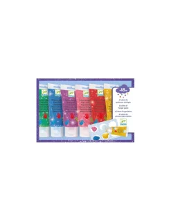 Djeco Tubes de peinture à doigts Paillettes - Online
