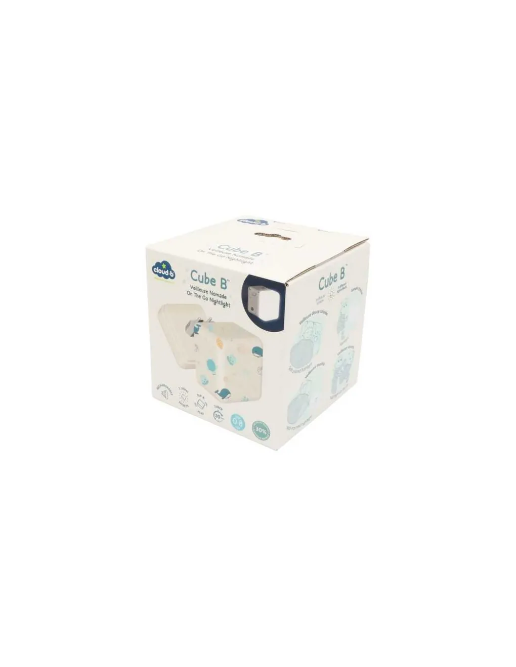 Cloud b Veilleuse Cube B Océan - Clearance