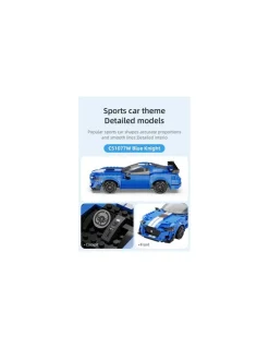 CaDA Bricks Voiture de course Bleu 325 pièces - CaDA New