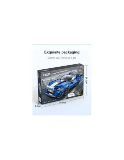 CaDA Bricks Voiture de course Bleu 325 pièces - CaDA New