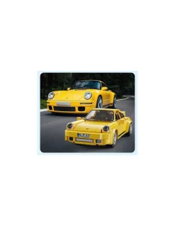 CaDA Bricks Voiture de course RUF CTR 2017 Yellowbird 222 pièces - CaDA Clearance
