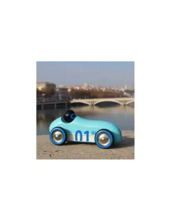 Vilac Voiture en bois Old sport Compet’ Turquoise -