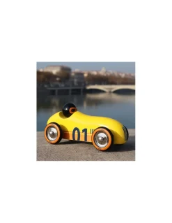 Vilac Voiture en bois Old sport Compet’ jaune - Discount
