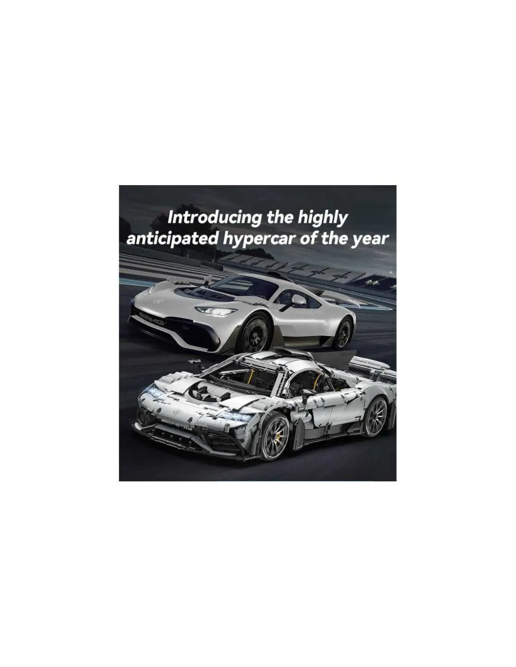 CaDA Bricks Voiture Mercedes AMG Project one 3295 pièces - CaDA Master Hot