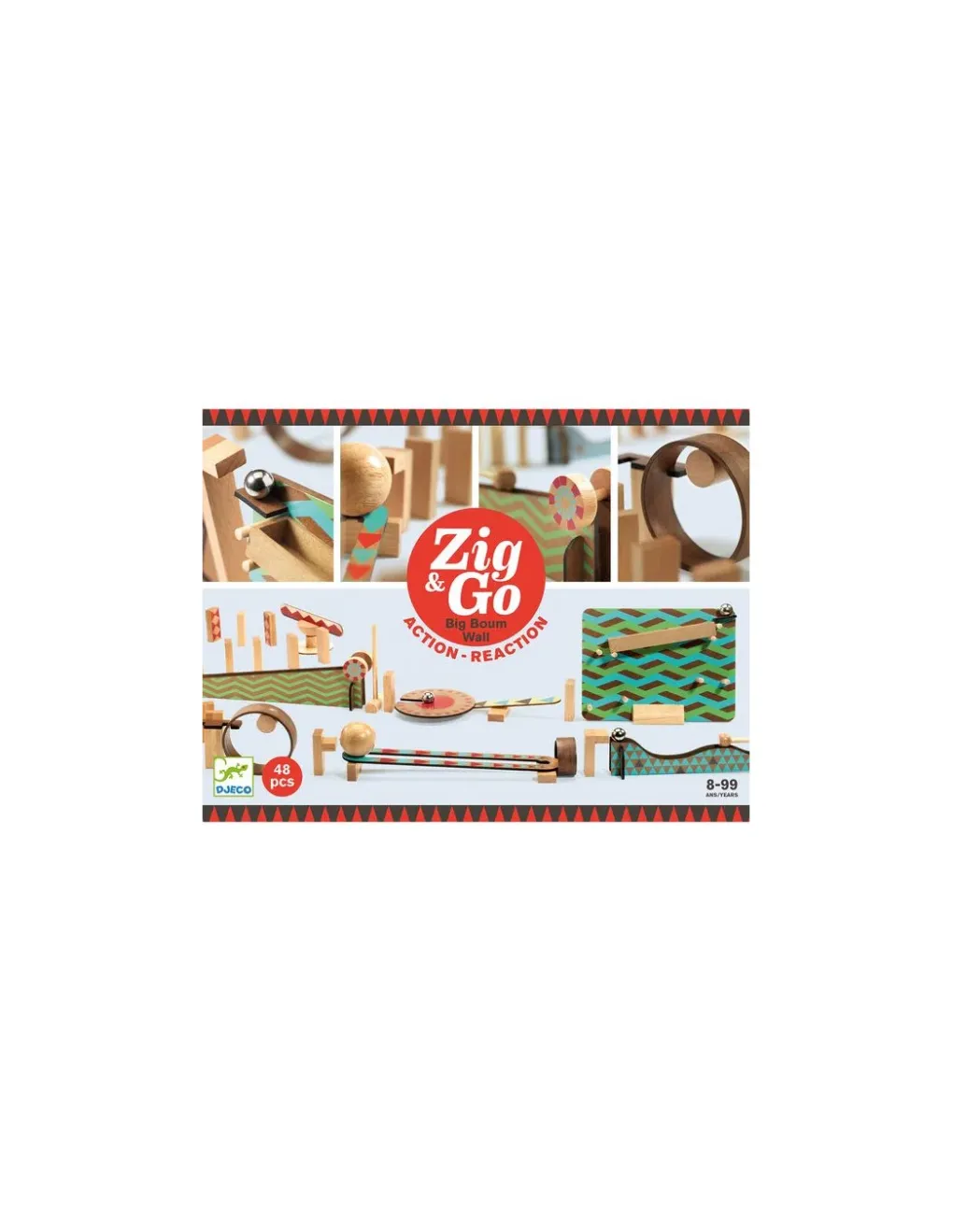 Djeco Zig & Go 48 pièces - Hot